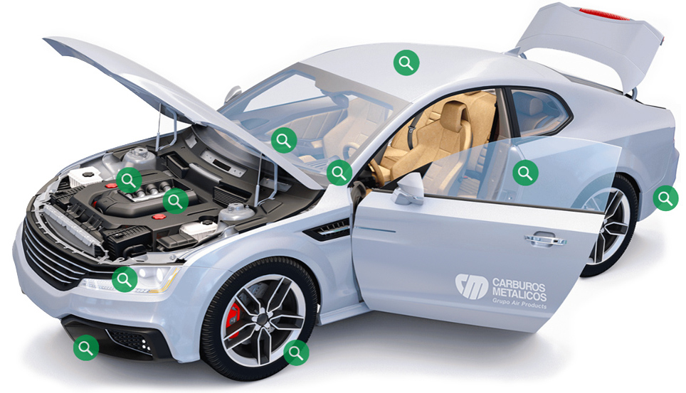 Haz clic aquí -  para ver los diferentes gases técnicos utilizados en la industria de la automoción.